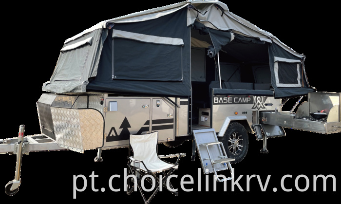 Camper Rv Trailer With Canopy